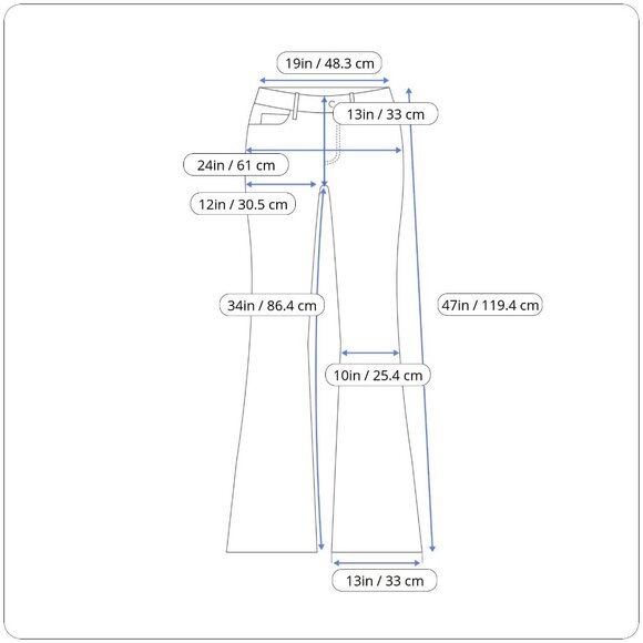 Warp + Weft Womens Blue Denim Flare Jeans Miami High Rise Stretch Sz 22 - New - Picture 11 of 11